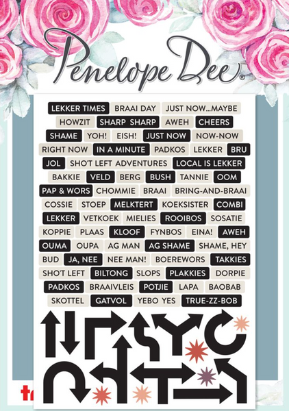 PENELOPE DEE Coral Studio | Embellish-It Stickers : SA Words