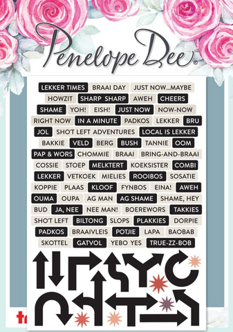 PENELOPE DEE Coral Studio | Embellish-It Stickers : SA Words