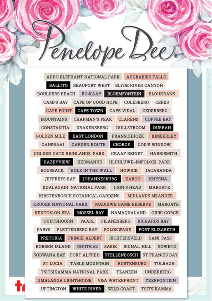 PENELOPE DEE Coral Studio | Embellish-It Stickers : Places