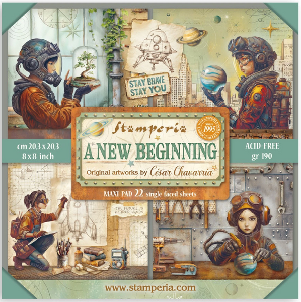 STAMPERIA A New Beginning | 8x8 Maxi Pad