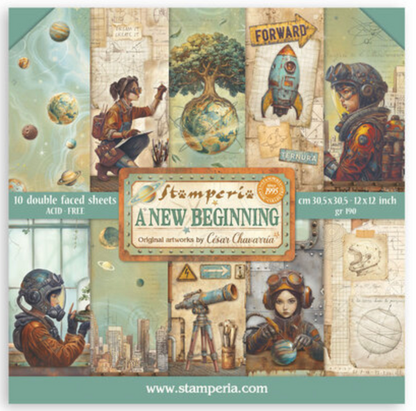 STAMPERIA A New Beginning | 12x12 Paper Pack