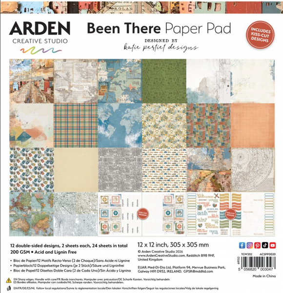 ARDEN CREATIVE STUDIO Been There | Paper Pad | 12x12