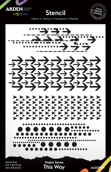 ARDEN CREATIVE STUDIO Maker Series Stencil | This Way