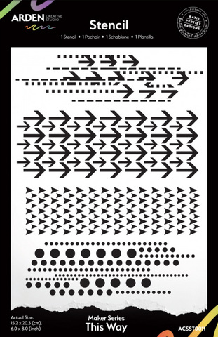 ARDEN CREATIVE STUDIO Maker Series Stencil | This Way