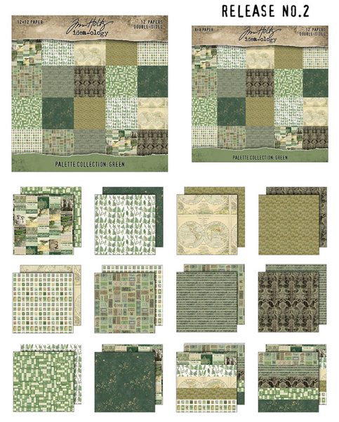 TIM HOLTZ IDEA-OLOGY | Palettes Collection : GREEN | 12x12