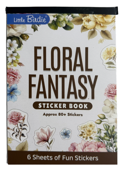 LITTLE BIRDIE Sticker Book | Floral Fantasy | Large