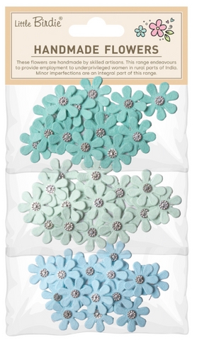 LITTLE BIRDIE Handmade Flowers | Luna | Teal Vibes