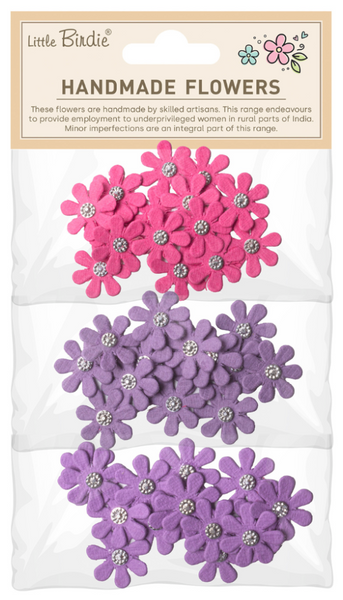 LITTLE BIRDIE Handmade Flowers | Luna | Magenta Orchid