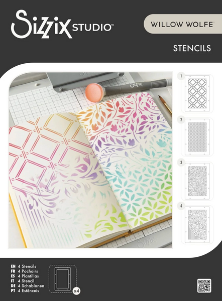SIZZIX STUDIO Stencils | 49&Market | Backgrounds