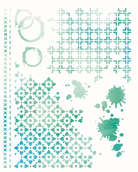 SIZZIX STUDIO Stencils | 49&Market | Artful Layers