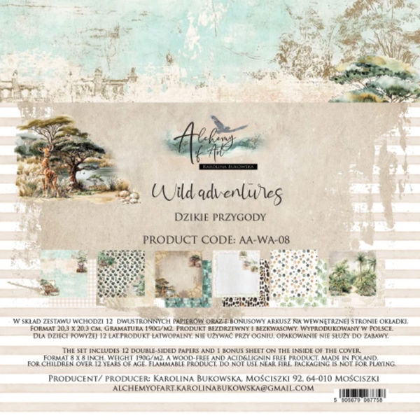 ALCHEMY OF ART Wild Adventures | 12x12 Paper Pad