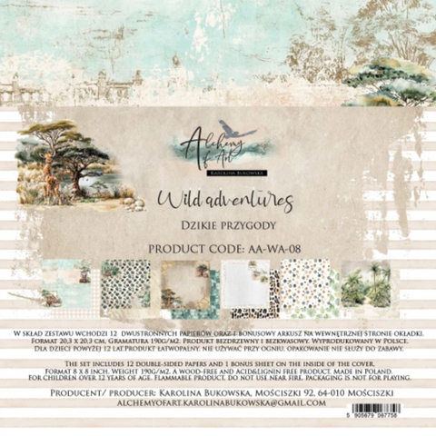 ALCHEMY OF ART Wild Adventures | 12x12 Paper Pad