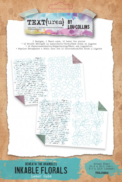 TEXT{ures} by Lou Collins | Beneath The Brambles | Inkable Florals