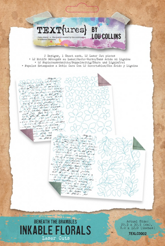 TEXT{ures} by Lou Collins | Beneath The Brambles | Inkable Florals