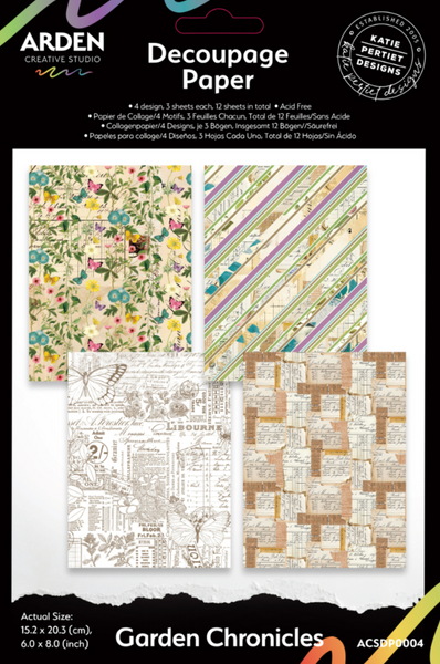 ARDEN CREATIVE STUDIO Garden Chronicles | Decoupage Paper