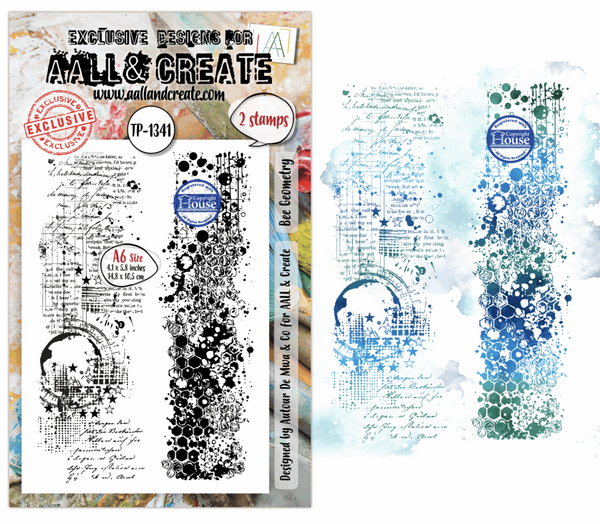 AALL & CREATE Stamp | TP-1341 | Bee Geometry