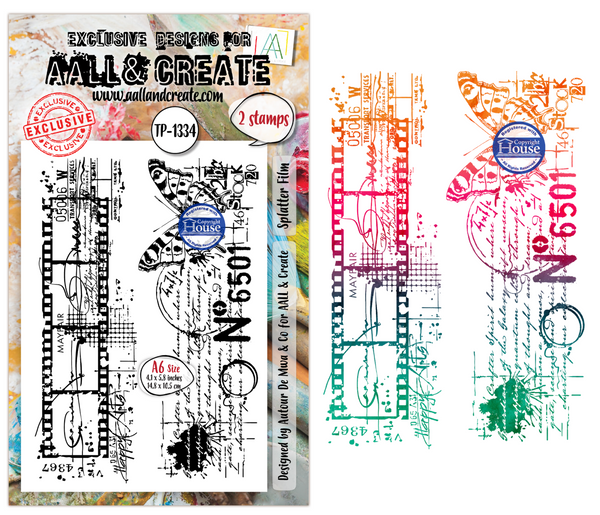 AALL & CREATE Stamp | TP-1334 | Splatter Film