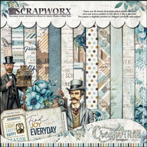 SCRAPWORX Find Joy Everyday | Paper Pack | 8x8