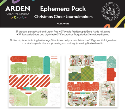 ARDEN CREATIVE STUDIO Christmas Cheer Journalmakers | Ephemera Pack