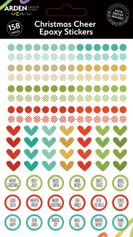 ARDEN CREATIVE STUDIO Christmas Cheer | Epoxy Stickers