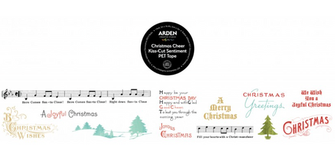 ARDEN CREATIVE STUDIO Christmas Cheer | Kiss-Cut Sentiment PET Tape