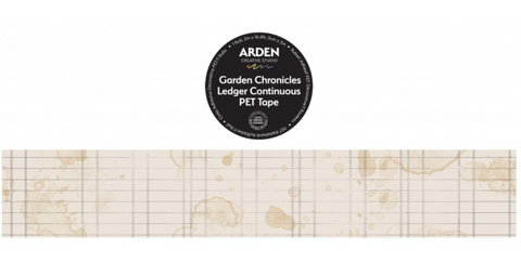 ARDEN CREATIVE STUDIO Garden Chronicles | PET Tape | Ledger Continuous