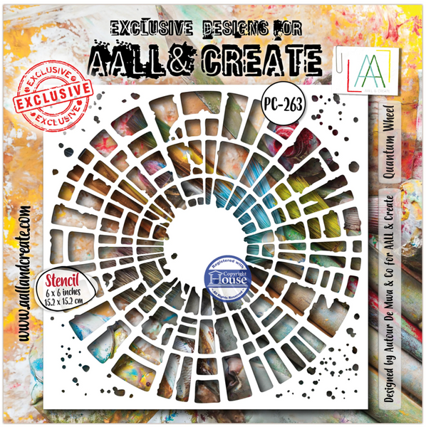 AALL & CREATE Stencil | PC-263 | Quantum Wheel