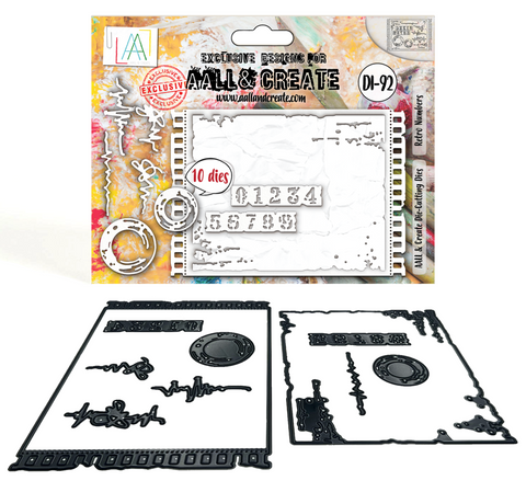 AALL & CREATE Cutting Die | DI-92 | Retro Numbers