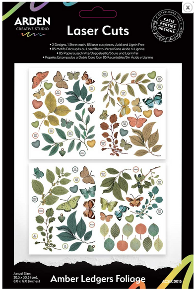 ARDEN CREATIVE STUDIO Amber Ledgers | Laser Cuts | Foliage