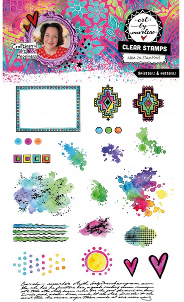 STUDIOLIGHT Clear Stamp | ABM | Splatters & Patterns