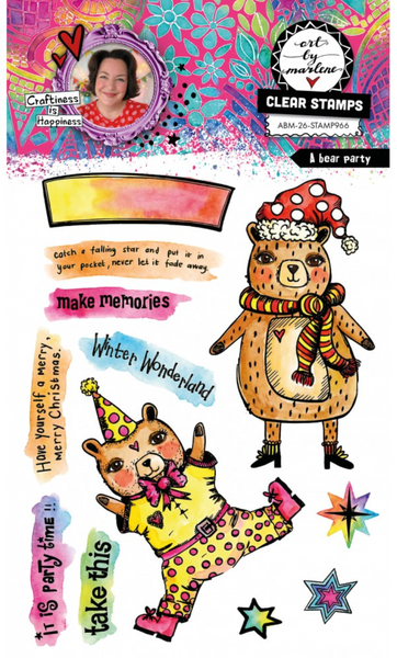 STUDIOLIGHT Clear Stamp | ABM | A Bear Party