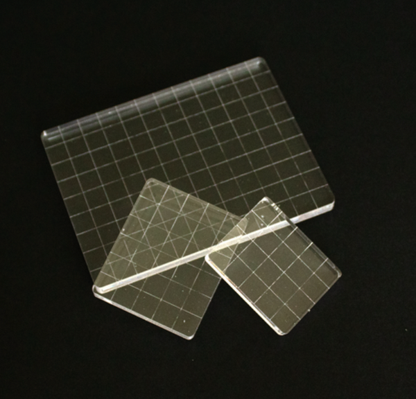 Acrylic Stamping Block Set | with gridlines