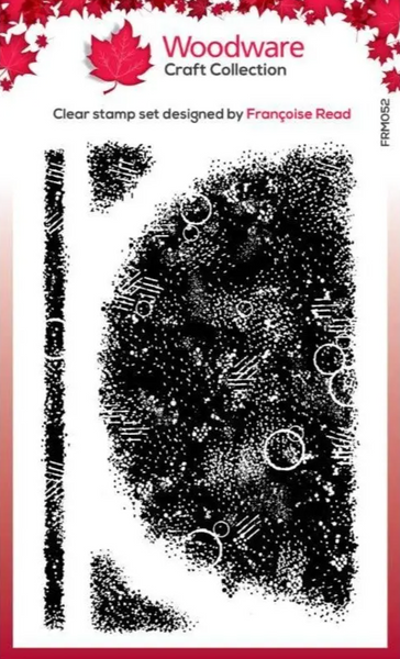 CREATIVE EXPRESSIONS Woodware Stamp | Semi Circle Texture