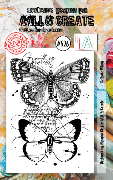 AALL & CREATE Stamp | #826 | Delicate Wings