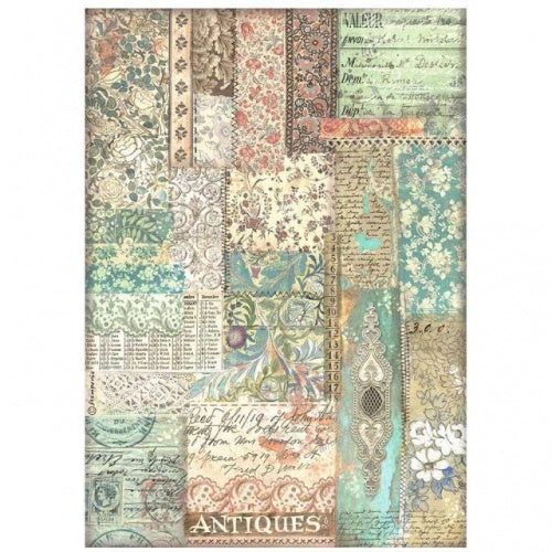 STAMPERIA Brocante Antiques | Rice Paper | Fabric Patchwork