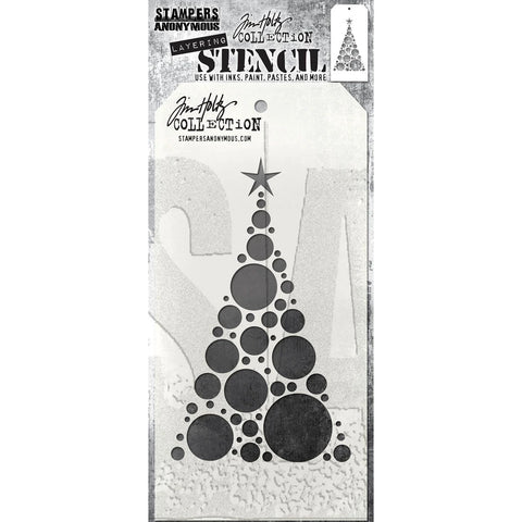 STAMPERS ANONYMOUS Tim Holtz | Layering Stencil | Modern Tree