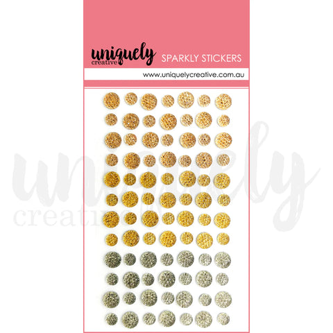 UNIQUELY CREATIVE Sparkly Stickers | Mixed Metals