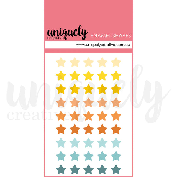 UNIQUELY CREATIVE Enamel Star Shapes