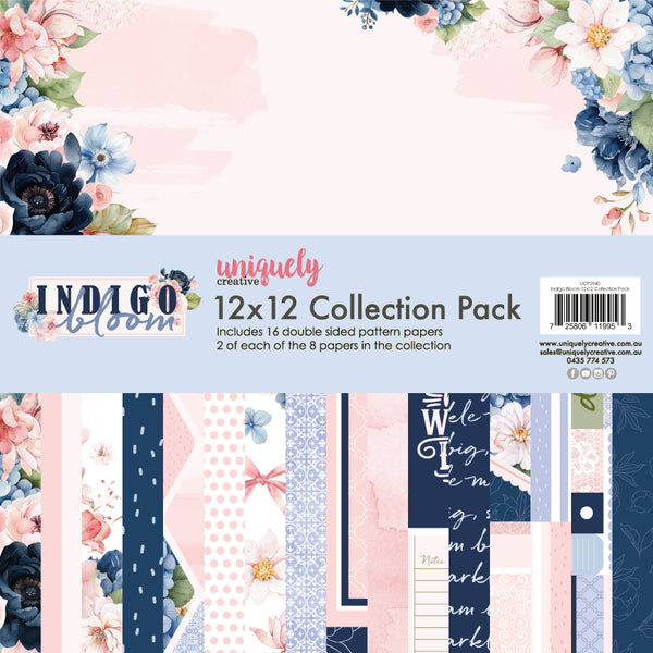 UNIQUELY CREATIVE Paper Pack | Indigo Bloom