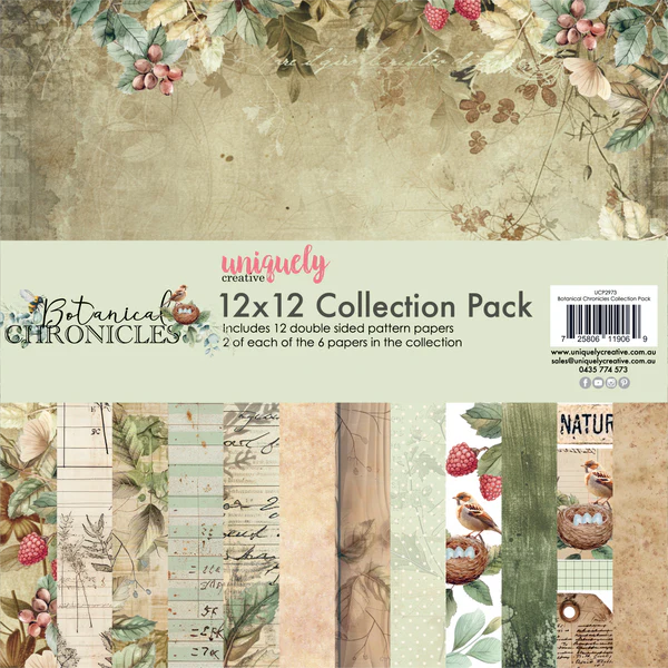 UNIQUELY CREATIVE Collection Pack | Botanical Chronicle | 12x12