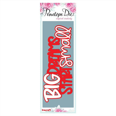 PENELOPE DEE  Scribbles | Acrylic Title | Big Dreams Start Small