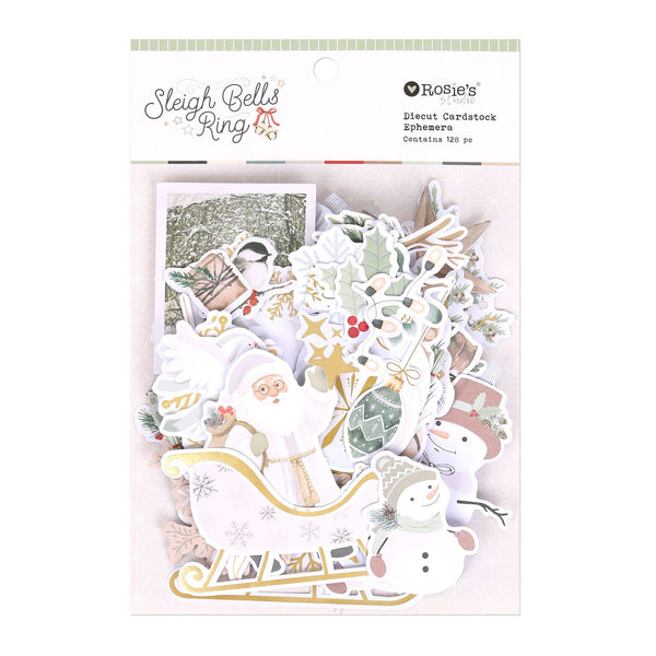 ROSIE'S STUDIO Sleigh Bells Ring | Diecut Cardstock Ephemera