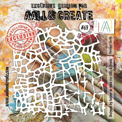 AALL & CREATE Stencil | #69 | Parched Earth