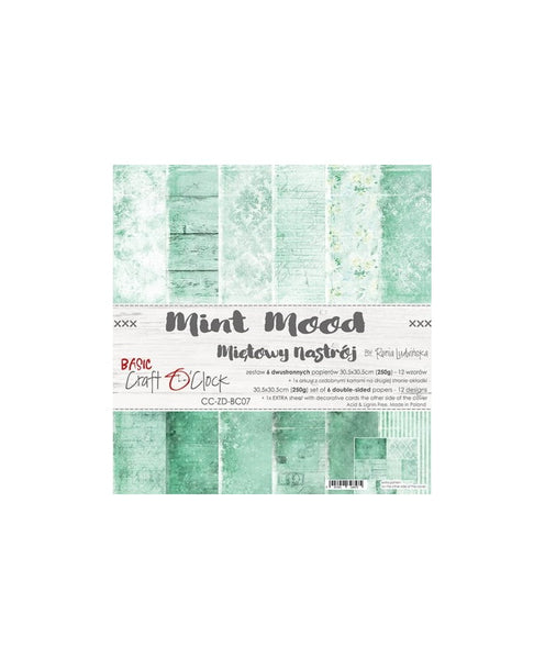 CRAFT O'CLOCK Mint Mood | Paper Pack | 12x12