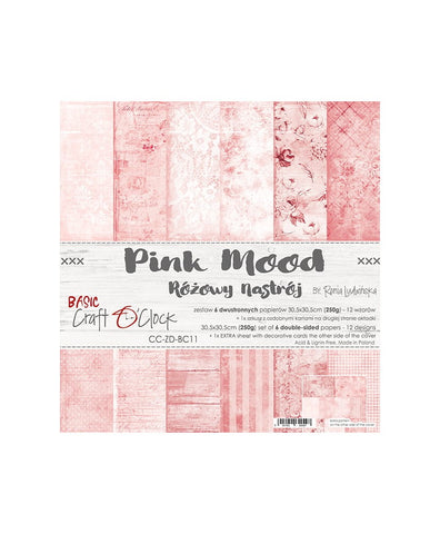CRAFT O'CLOCK Pink Mood | Paper Pack | 12x12