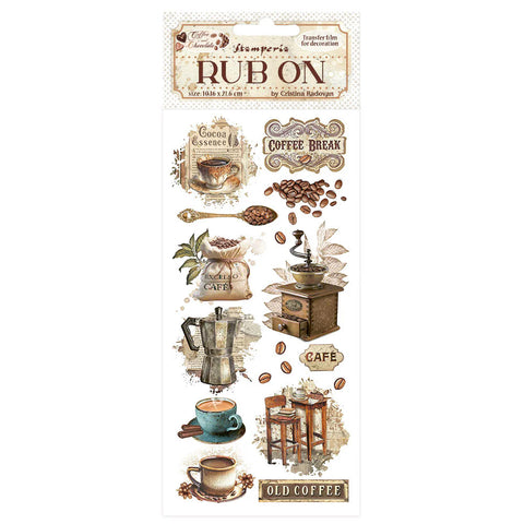 STAMPERIA Rub-Ons | Coffee & Chocolate | FLRB193