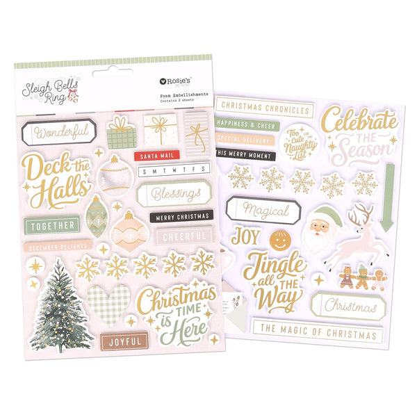 ROSIE'S STUDIO Sleigh Bells Ring | Foam Embellishments