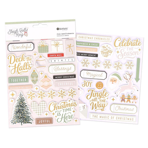 ROSIE'S STUDIO Sleigh Bells Ring | Foam Embellishments