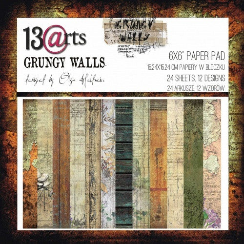 13@RTS Paper Pad | Grungy Walls | 6x6