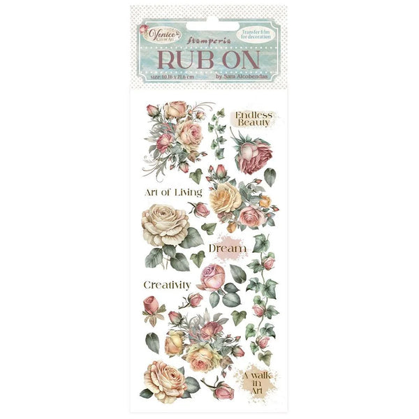 STAMPERIA Rub-Ons | Venice City Of Art | Roses